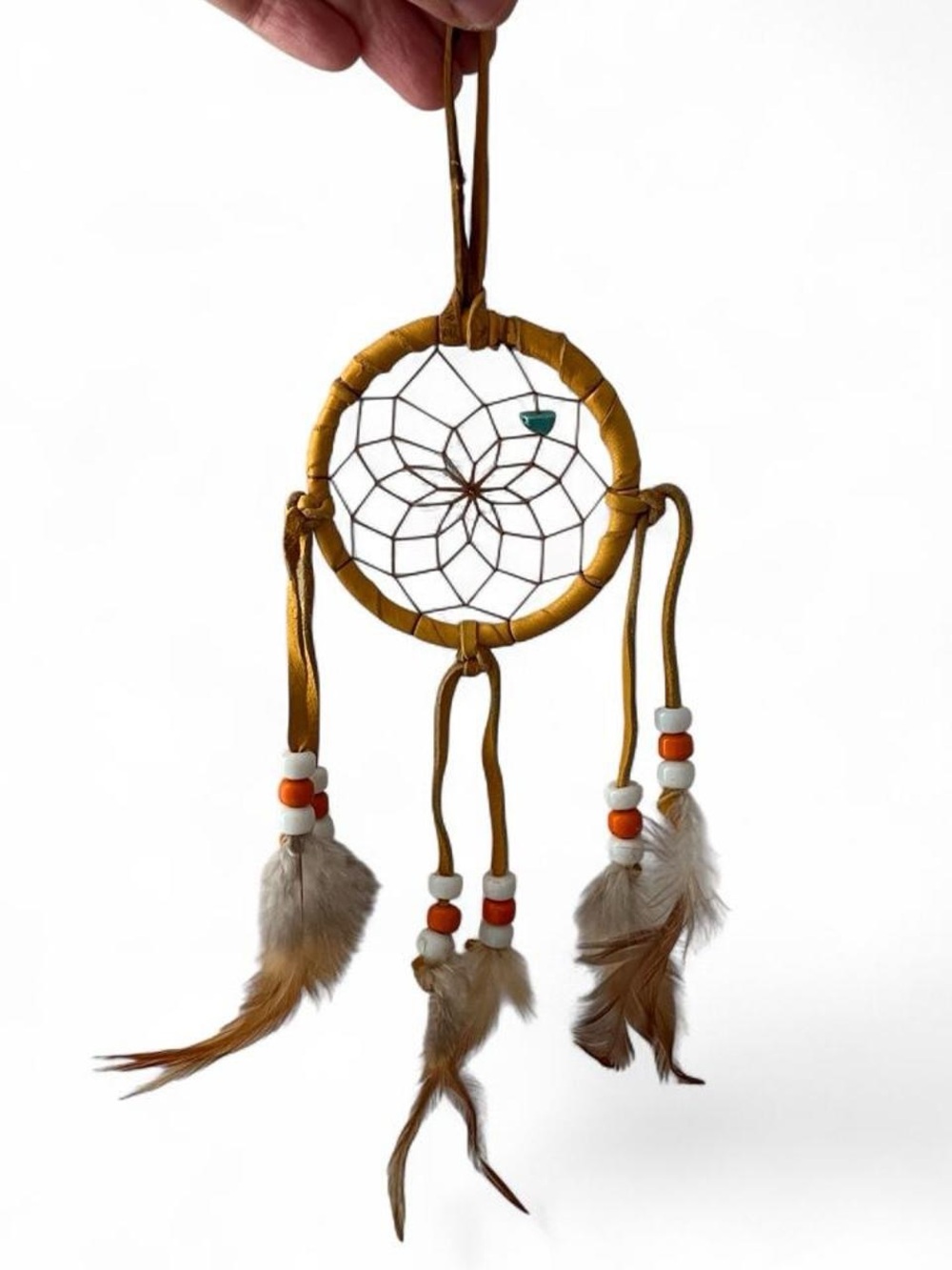Handmade Dreamcatcher with Feathers from Seminole Tribe